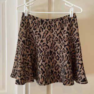 Free People Leopard Skirt